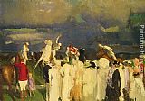 George Wesley Bellows Polo Crowd painting